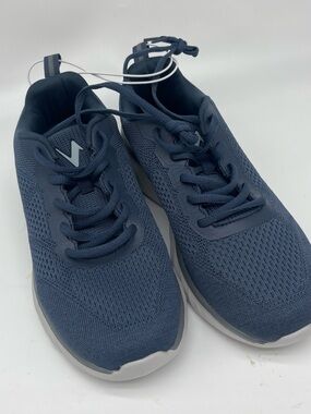 Men's Knit Athletic Sneakers in Deep Navy
